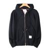 Spring and Autumn New Trendy Men's and Women's Long-Sleeve Sweatshirt with Back Tapestry, Loose Casual Hooded Zip-Up Jacket