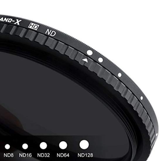Concept Variabler ND-Filter 52mm Variabel K&F NANO-X ND8~ND128 KF-52NDX8-128