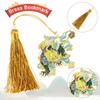 Chinese style Pendant Dragon Tiger Retro Metal Book Clip Painted Pagination Mark Brass Bookmark