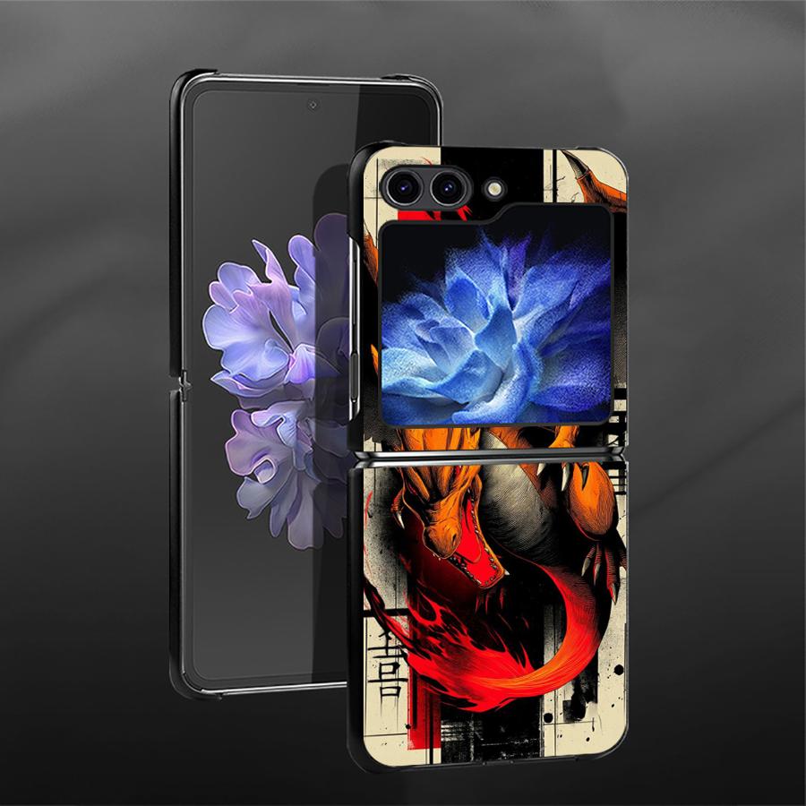 

Горячий Аниме Покемон Задняя Крышка Чехол Funda для Samsung Galaxy Z Flip 7 6 5 4 3 Flip3 Flip6 Flip5 Flip4 Flip7 FE Galaxy Z Flip5