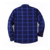 Men's Warm Casual Flannel Shirt, Long Sleeve, Lined, Large Size, Turn-Down Collar for Fall