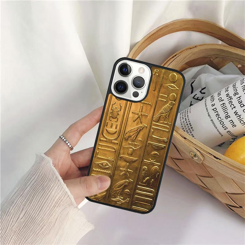 Sacred Eye of Horus Egypt Fresco Phone Case For iPhone 17 Air 16 15 14 11 12 13 Pro  MAX Plus coque Cover Shell