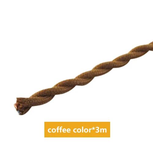 

Оптова ціна Мідний дріт 3м/лот 2x0.75 Кольоровий Вінтажний Тканинний Кабель Мідний Провідник Електричний дріт Скручений кабель Для Лампи