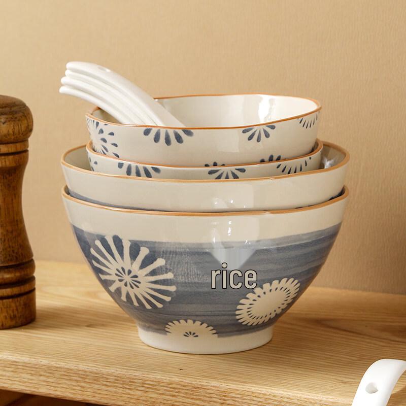 Керамические сине-белые обеденные тарелки Chuanqi