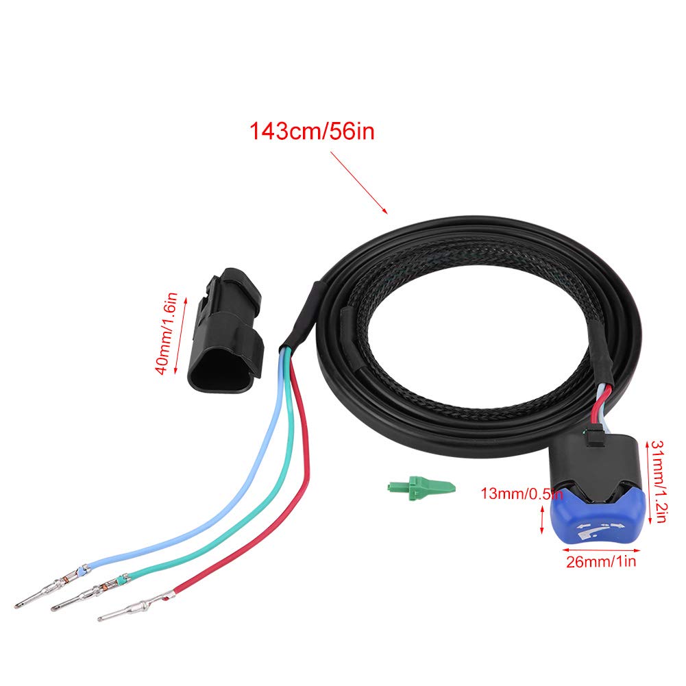 

Universal Power Trim Tilt Switch Assembly, Top Mount Control Box Kit, Outboard Remote Control Replacement for Automotive Marine Applications