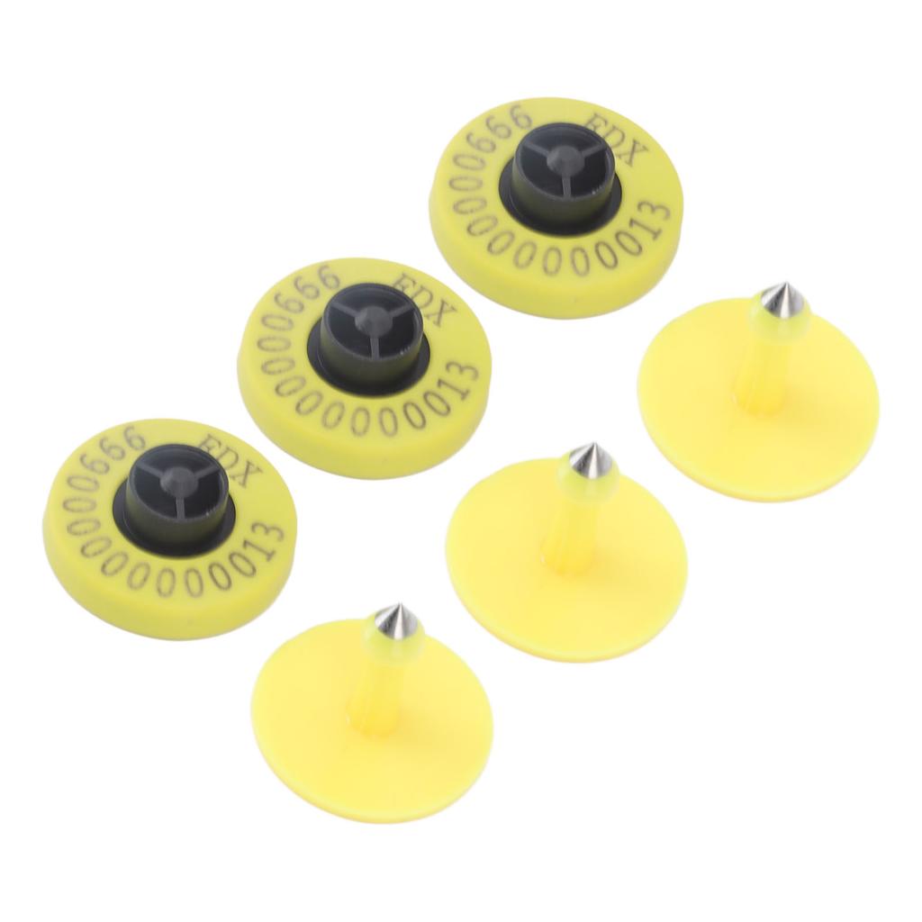 100pcs Animal Electronic Ear Tags Professional Electronic Livestock Electronic Ear Tags for Pigs Cows Horses
