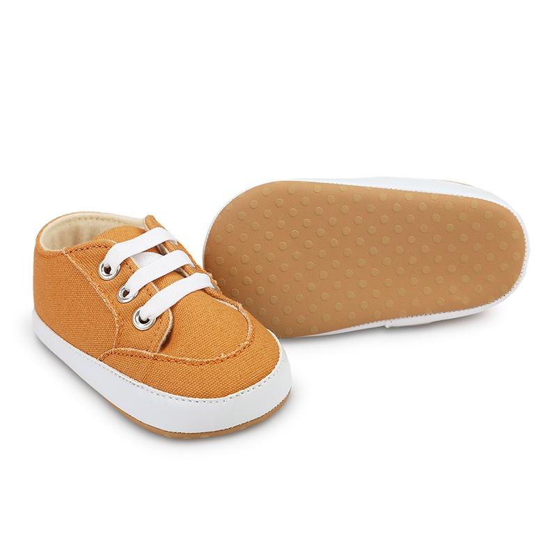 Baby Casual Shoes Soft and Comfortable Retro Simple Solid Color Toddler Shoes