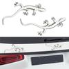 4pcs 10*3.8cm Gecko Car Stickers Zinc Alloy Auto Window Door Bumper Decoration  Universal Vehicle