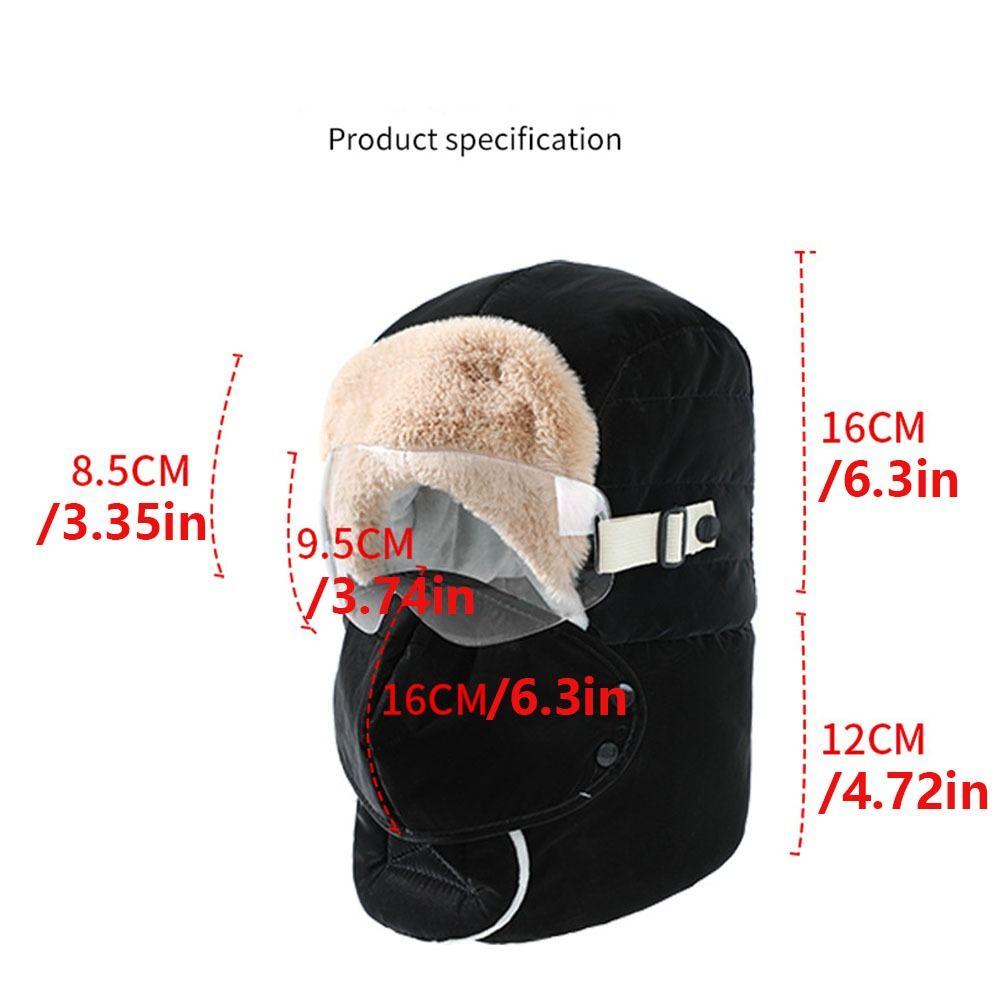 Anti Fog Goggle Winter Goggles Mask Hat Windproof Warm Ski Hat Fashion Riding Lei Feng Hat  Hiking