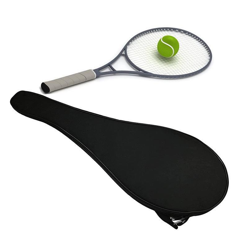 Oxford Cloth Paddle Racket Bag Black Wear-Resistant Tennis Racket Storage Bag Protective Waterproof Racquet Shoulder Bags