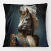 European Vintage Rabbit Stag Giraffe Lion Zebra Funny Animals Portrait Poster Cushion Covers Sofa Pillowcase