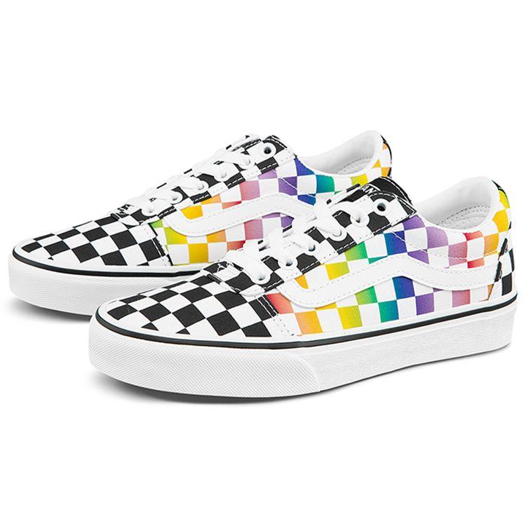 Vans Ward Canvas Retro Color Block Casual Shock Absorbing Durable Lightweight Breathable Low Top Skate Shoes Women sneaker VN0A3IUN3RL