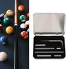8pcs Black and Silver Pool Cue Weight Set Multi-Size Protective Case  Billiard Practice