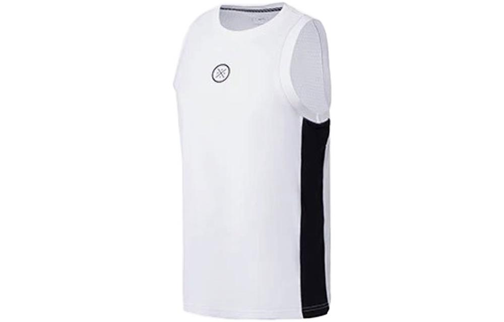 Li Ning Basketball Jerseys Men s White Moderate Straight Fit AAYS041-6 M
