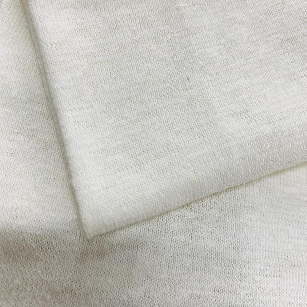 Organic Hemp Blend Knitted Natural Jersey Cut Handmade Fabric, Cloth, Supplies, DIY, 50/100/200cm, Pre-Cut (Natural, 200cm)