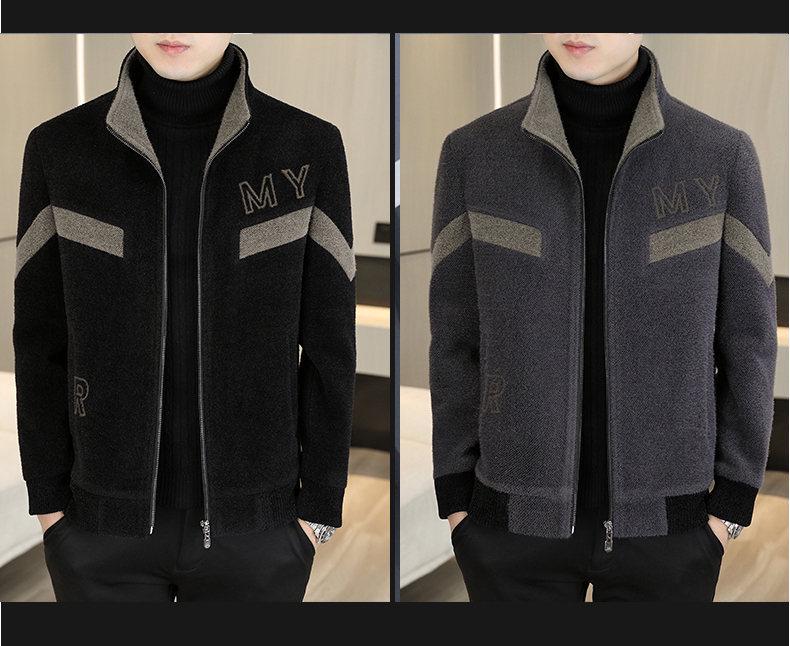 2025 Autumn/Winter Men's Korean Style Woolen Coat - Thick Casual Jacket