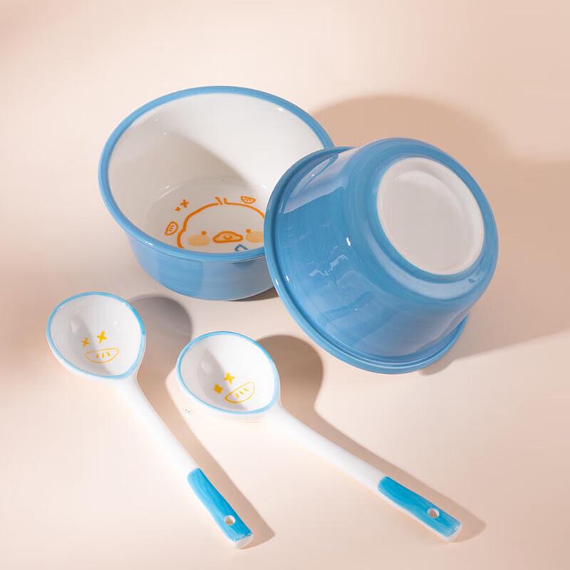 

ZISIZ Easy Duck Kids Ceramic Dinnerware Set