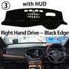 Dashboard Cover Pad Car Liner Anti-UV Mat Sunshade Dashmat Carpet Dash for Volvo XC90 XC 90 XC-90 Second Generation T8 2015-