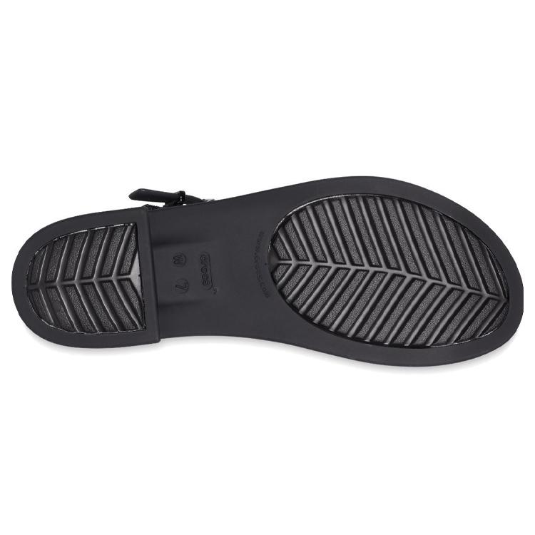 Crocs Tulum Sandals 'All Black' Women's 206737-0L9