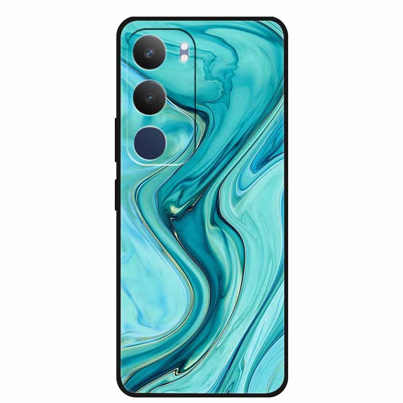 Luxury Phone Case For Vivo Y19s Pro 4G Soft TPU Silicone Back Case For Vivo Y29 5G Y 29 19s Marble Patterns Cover Bumper Funda