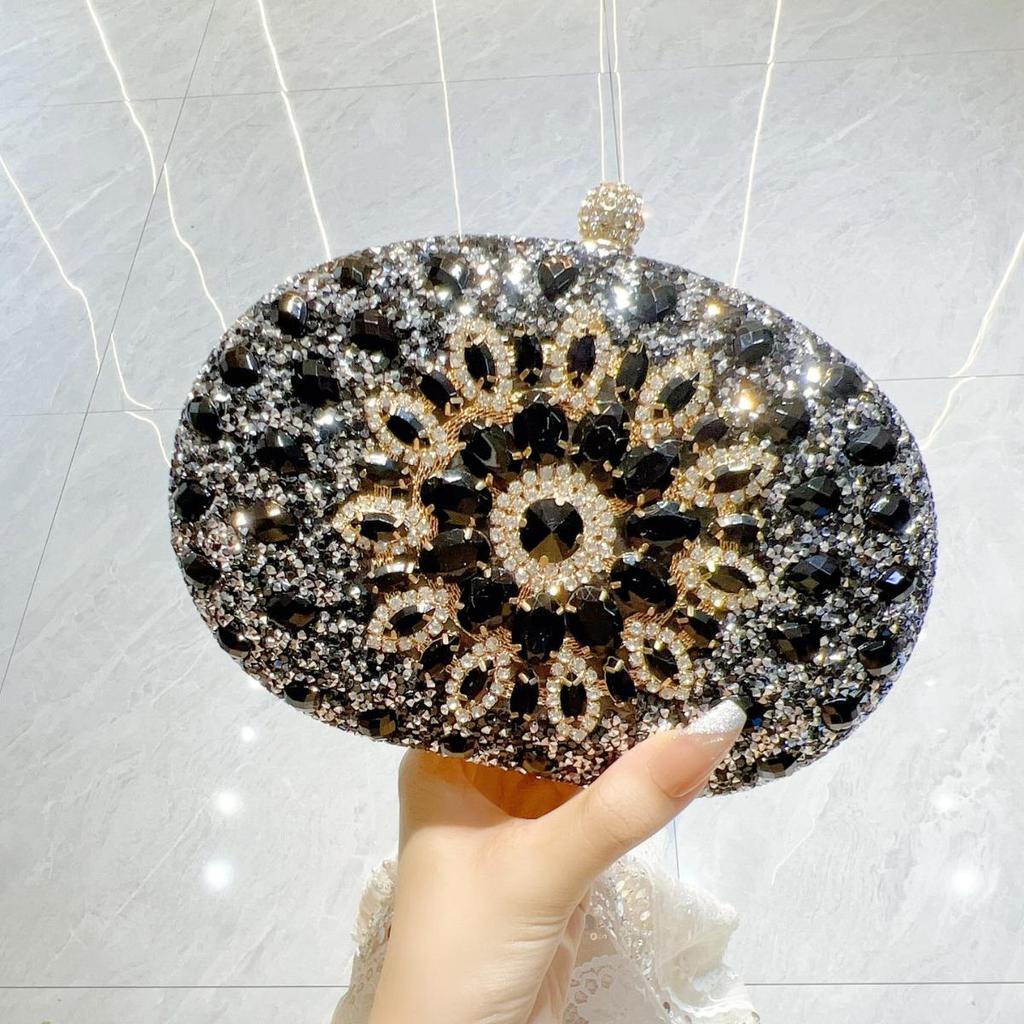 Europäische und amerikanische Retro-Clutch mit Diamanten: Elegante Prinzessinnen-Handtasche für Bar, KTV-Party oder Abendessen.