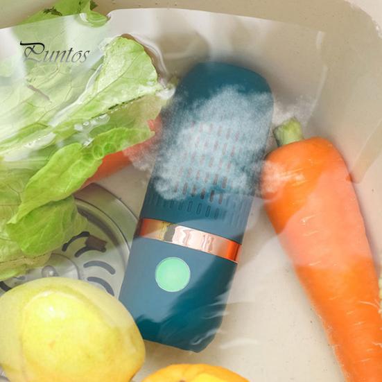 Fruit And Vegetable Washer Cleaner Portable Wireless Capsule Food Purifier for Produce Waterproof 10-Min Detox Machine Home Travel Washing Device