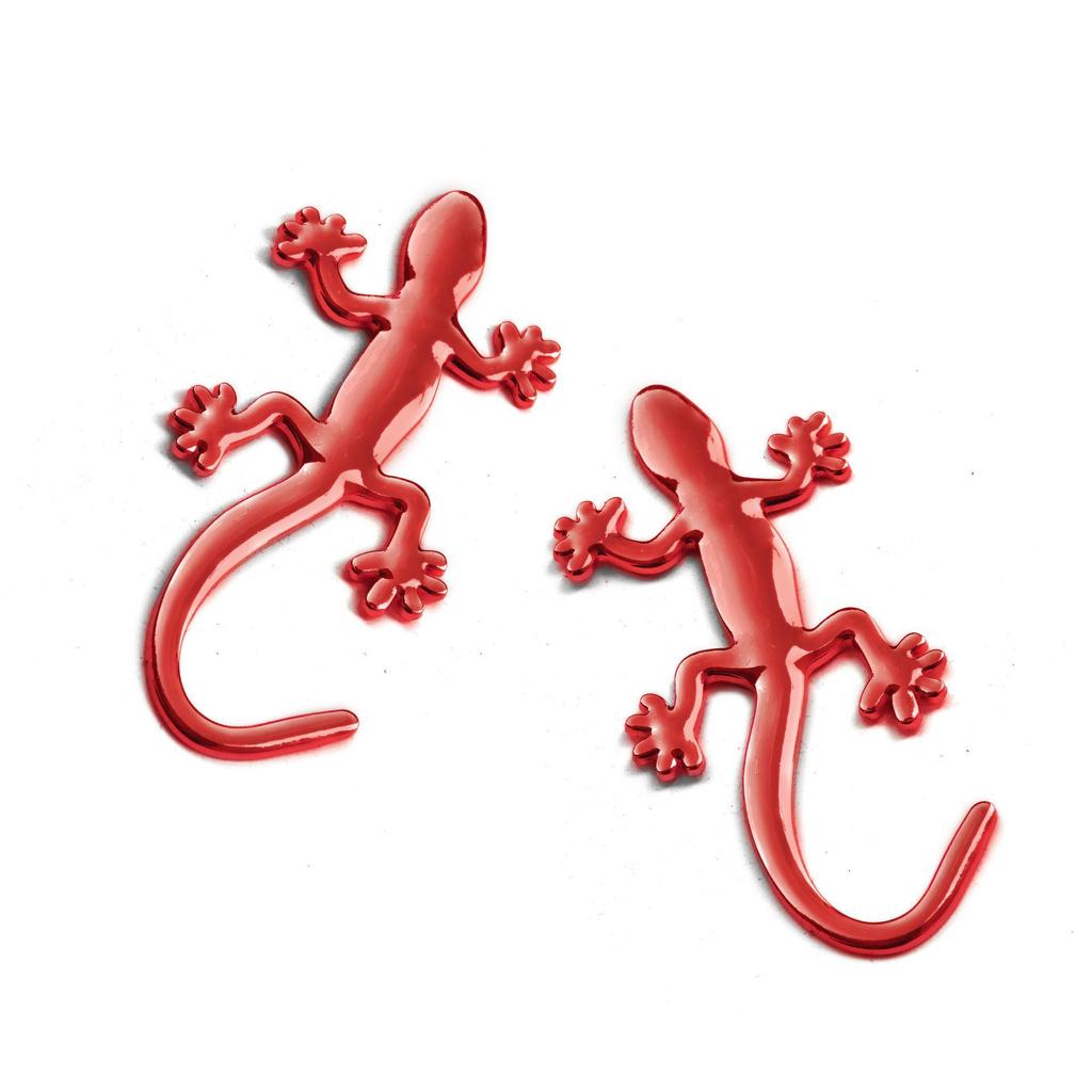 Solid 3D Metal Car Sticker - Gecko Cross Bat - High Quality - Namo Amitabha