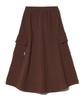 PEACE MAKER Ewp Line Cargo Sweat Skirt (Brown)