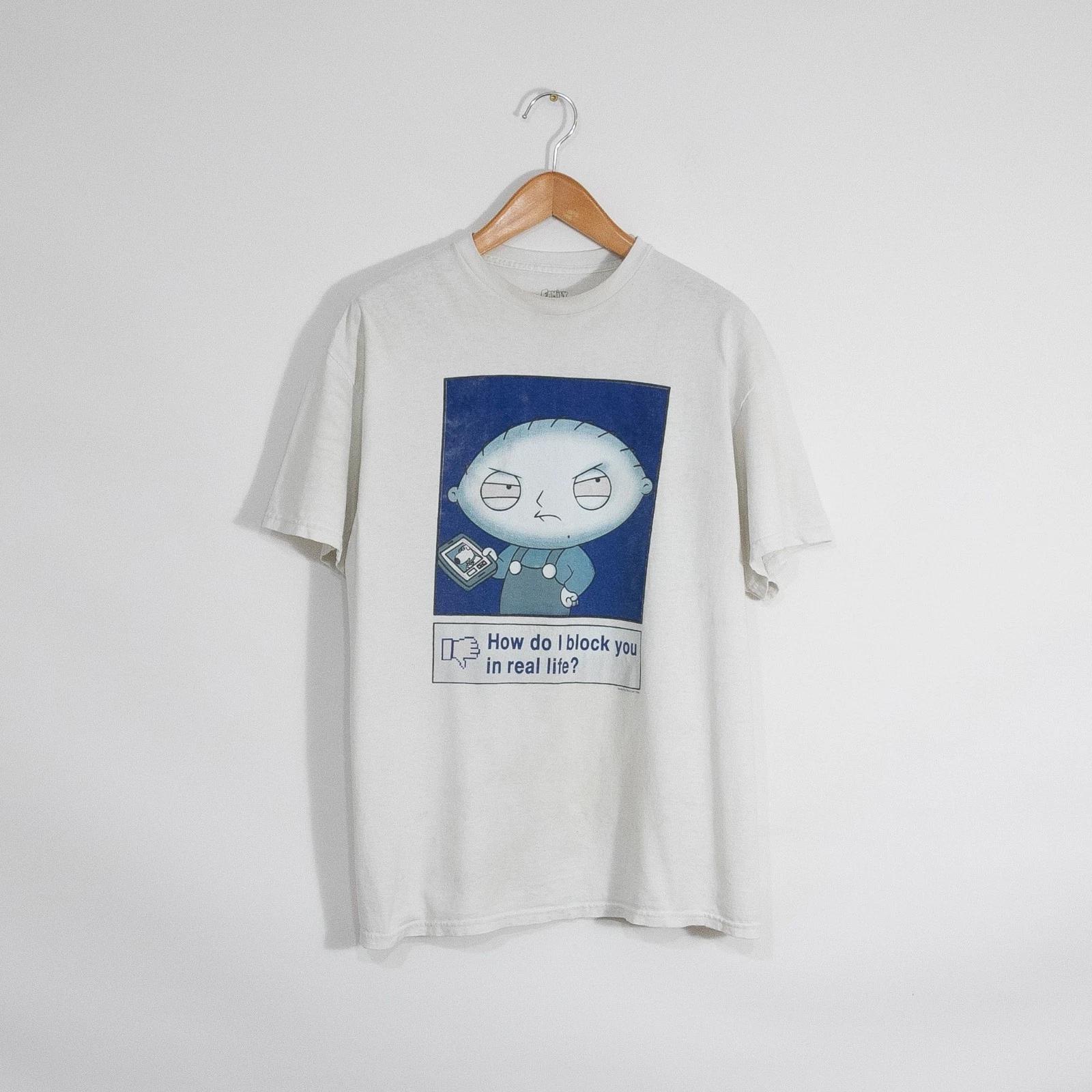 Vintage Y2K Stewie Griffin Funny T Shirt Mens XL - Distressed Faded Family Guy 3XL
