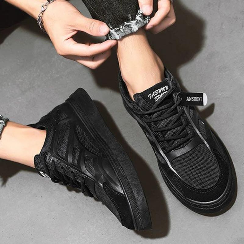 Mode Mode Herren Freizeitschuhe Herbst Herren Sneaker Herren Vulkanisierte Schuhe Herren Flats Schnürschuhe Plateau Tennisschuhe Zapatillas Hombre