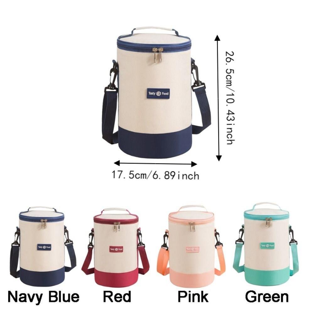 Large Capacity Thermal Cooler Bag Oxford Cloth Lunch Box Bag Food Container Bag Picnic