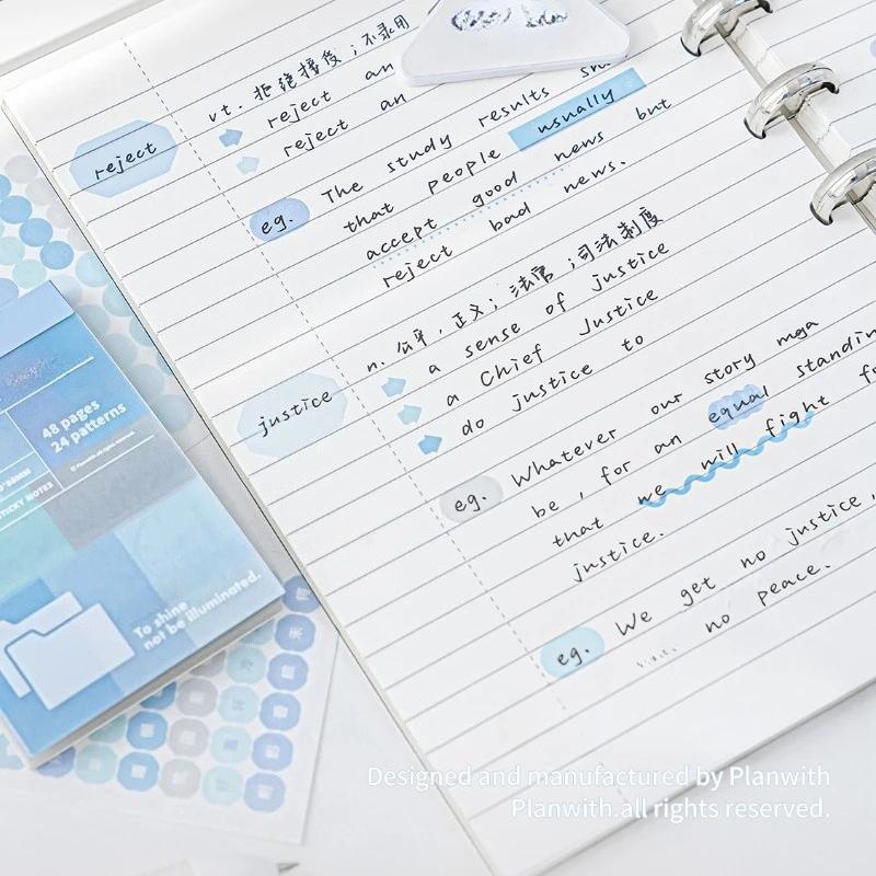 Multi-functional Sticky Index Tabs Set  Color Coding Notes for Books Documents,Reusable Page Markers for Student Study Office