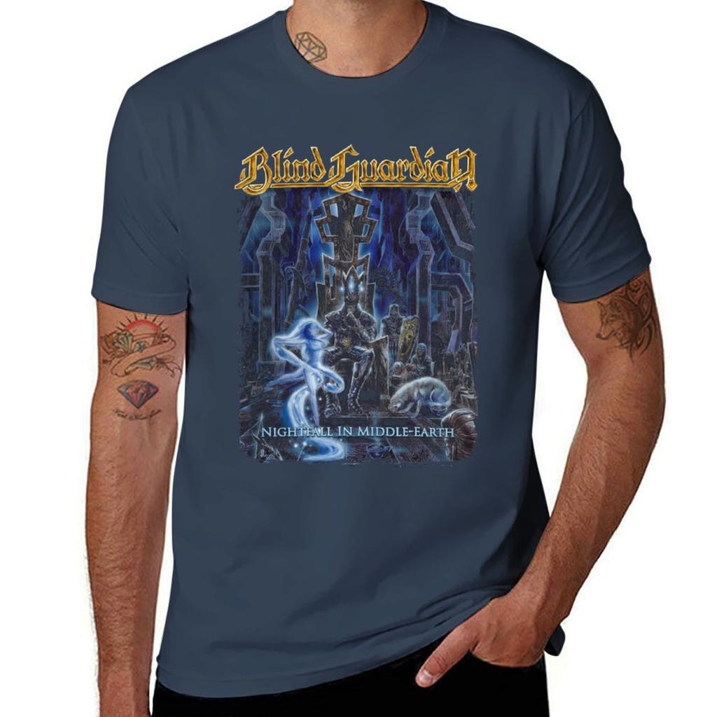 Blind Guardian - Nightfall In Middle Earth T-Shirt Cotton Tshirt 100% T Shirts for Man Graphic Tees T-Shirt