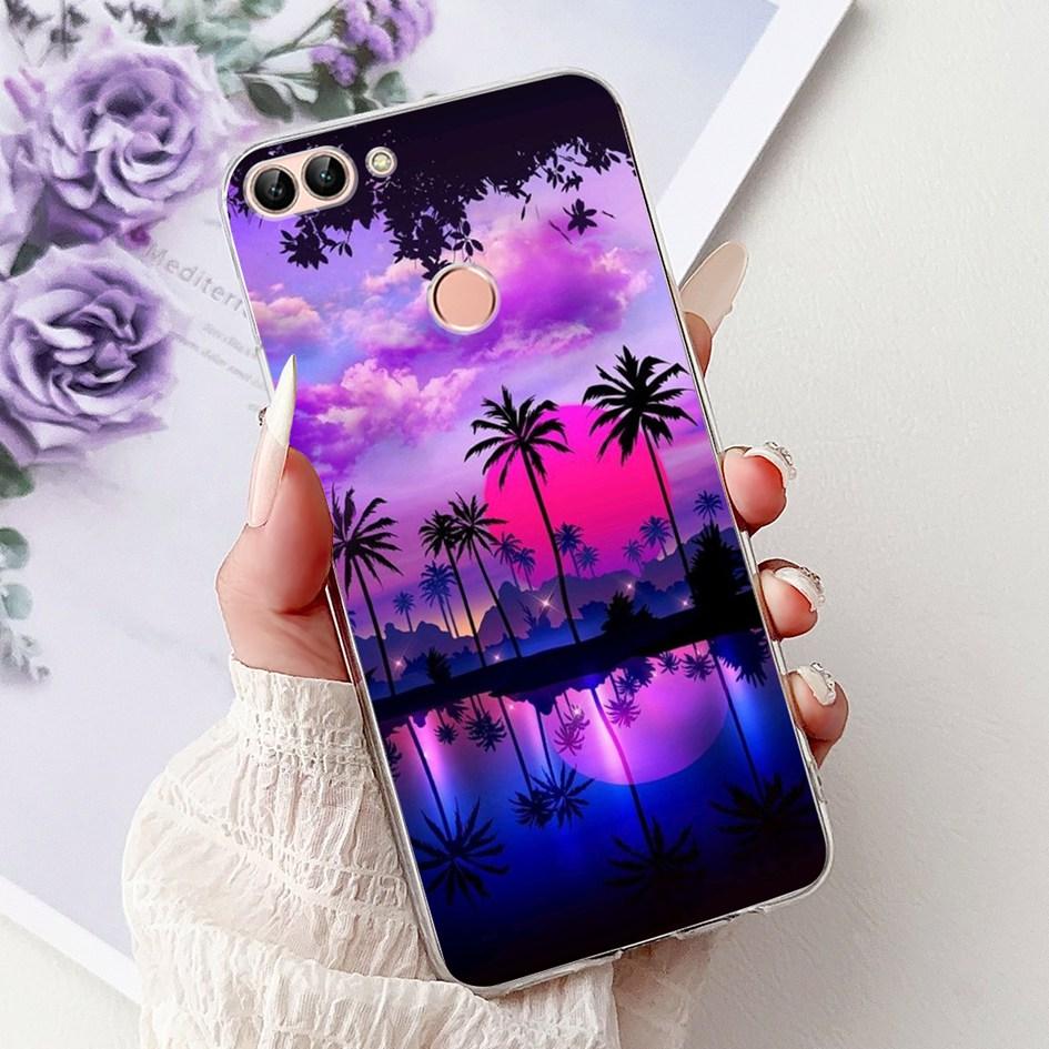 For Huawei P Smart 2018 Case Popular Butterfly Soft Silicone TPU Phone Back Cover For Huawei PSmart FIG-LX1 FIG-LX2 FIG-LX3 Case
