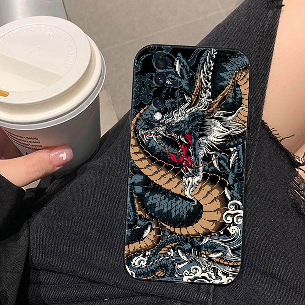 Mythische Drachen-Tiger-Handyhülle für HUAWEI NOVA 3I 7I 8I 9 HONOR 400 20 90 X5C X6B X7 X7B X7D X8 X8B X9 X9B X9D X9A Schutzhülle