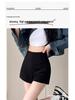 2025 Damen High Waist Schlankmachende Schwarze Shorts - Sommer Casual Petite Hot Pants