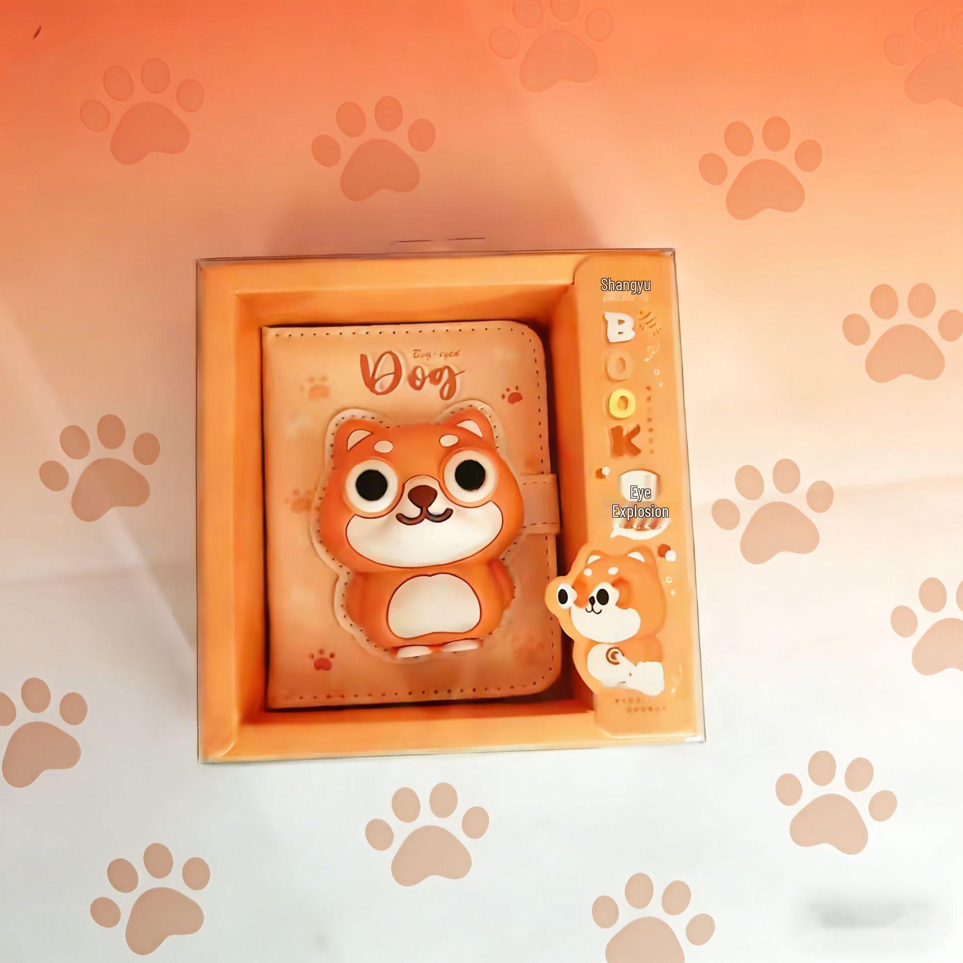 Mini Cartoon Bear & Heart Decompression Notebook - Super Cute for Students