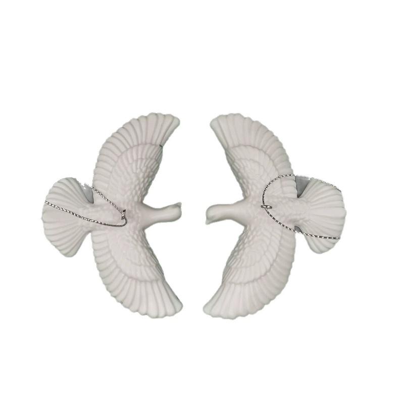 1-4pcs Peace Doves Resin Christmas Decorations Creative Home Festival Sculpture Outdoor Courtyard Friendship Dove Decoration