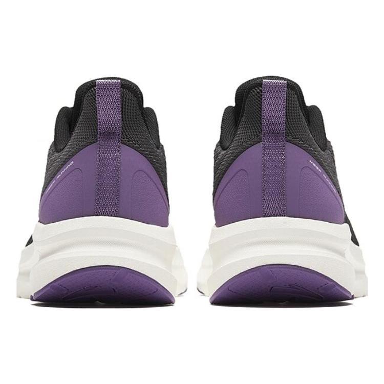 Anta Cloud Path Abrasion Resistant Low Top Running Shoes Women's Black Purple 122345538-5