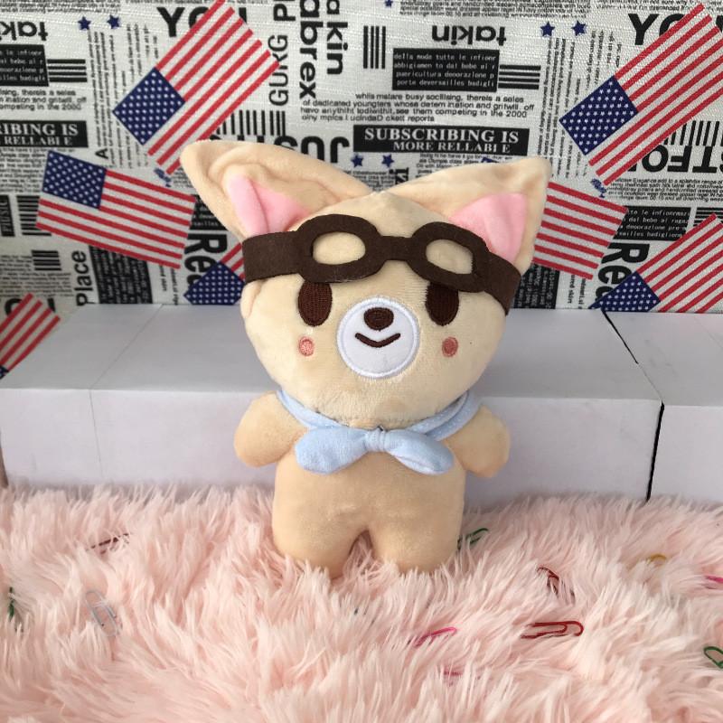 Skzoo Leeknow Hyunjin Cartoon Plüschtier für Kinder Kristall Ultraweich Kaninchen Design Anpassbares Bild 20cm Höhe