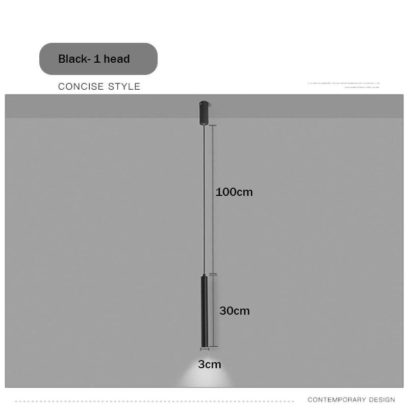 

Светодиодная люстра в стиле скандинавского изголовья кровати, подвесной светильник с одной головкой, современный минималистский ресторан, круглые декоративные лампы для гостиной Warm White