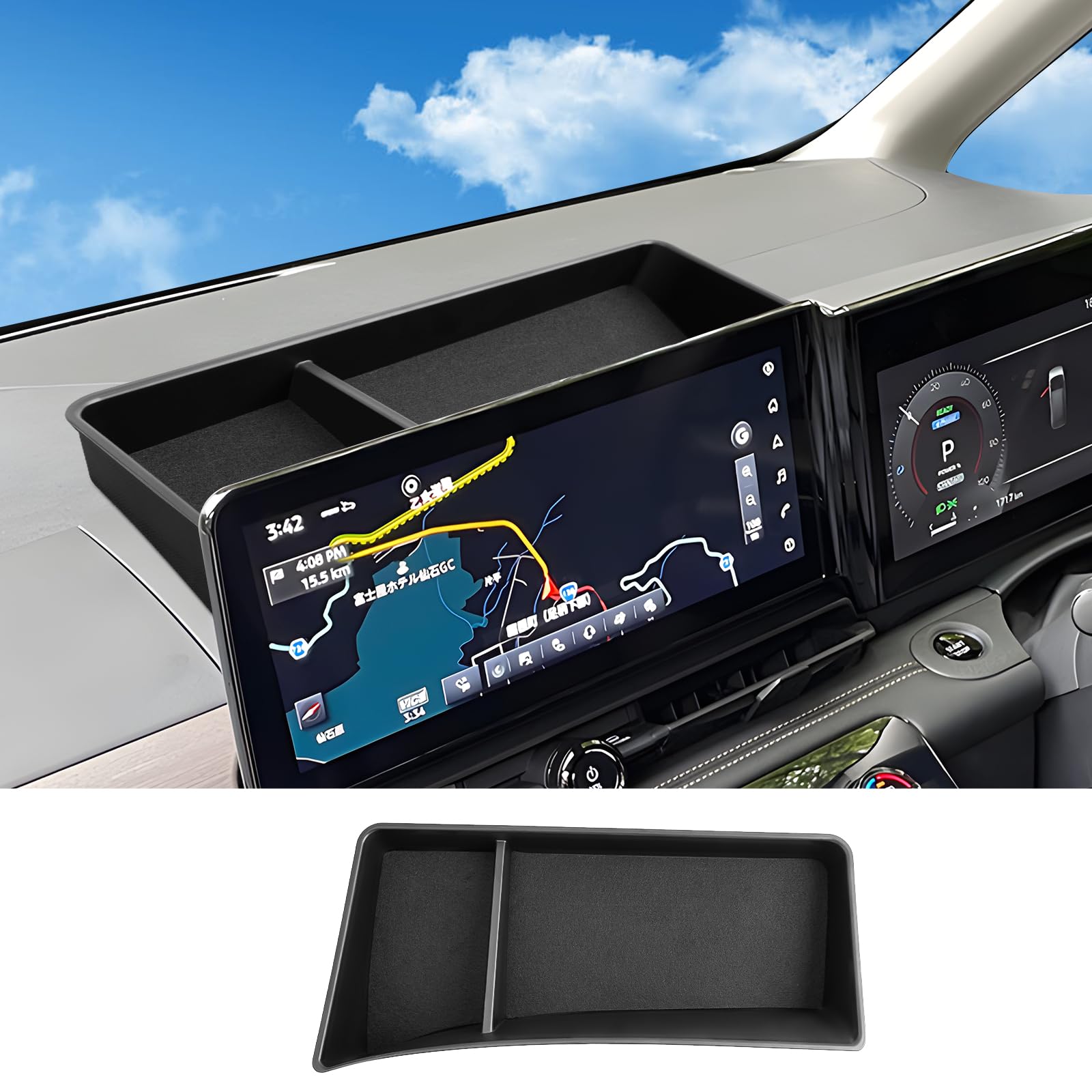 

2022 Nissan Serena Navigation Tray Dashboard Navigation Visor Storage Coin Small Item Silica No Easy Custom Parts [CDEFG] C28-Type Tray, Box, Storage,