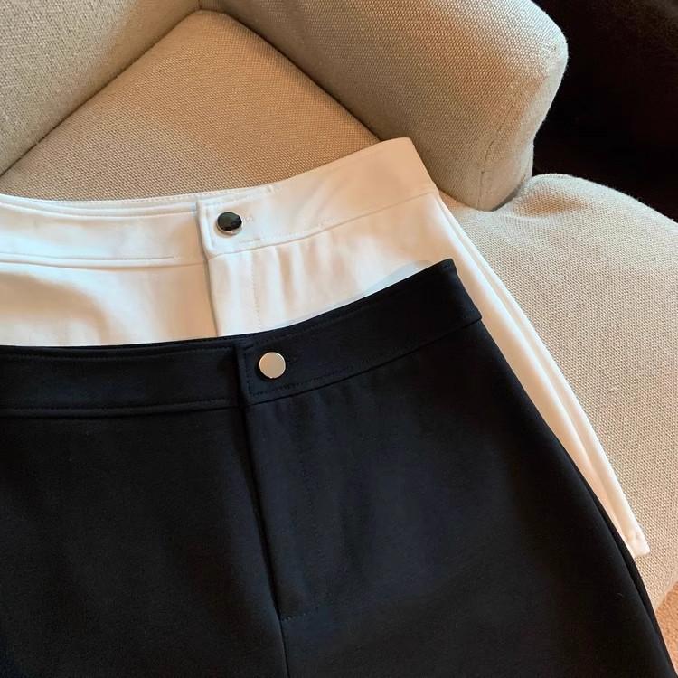 Women's High-Waist Elastic White Shorts - Sexy, Casual, Trendy Spring/Summer/Autumn Wear