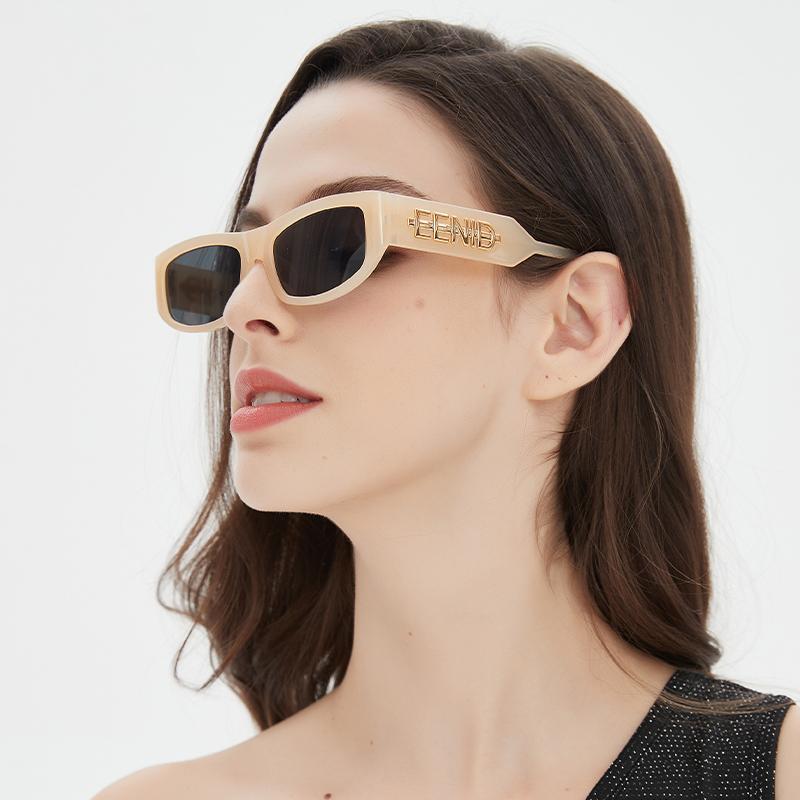 Fashionable New Sunglasses Street Photography Internet Celebrity Model Trend Show Versatile Polygonal Sunglasses MN5543