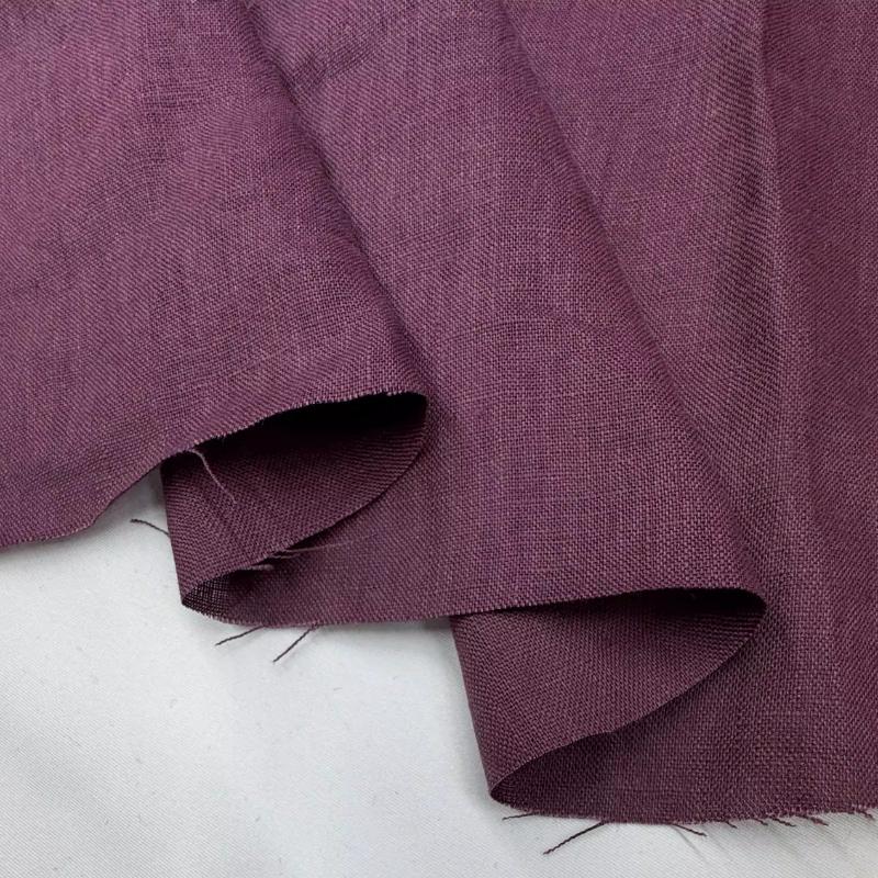 Tissu Pur Lin Lin Lavé Confortable Respirant Tissu Printemps Été DIY Robe Pantalon Large Veste Légère Vêtement