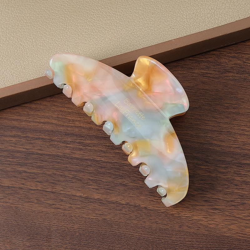 Acetate Large Hairpin Personalized Back Head Ponytail Disc Hair Shark Clip Headgear Fashionable Versatile Grab Clip Hair Accessories