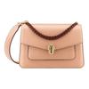 Serpenti Forever Cow Leather Chain Bag, Handbag, Shoulder Bag, Crossbody Bag Women's Beige 290978