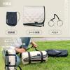 JIMENCE Thick Picnic Blanket, Tent Mat, Waterproof, Aluminum-Coated Inner Sheet, Storage Bag Included, 200 x 200 cm (Sand Beige)