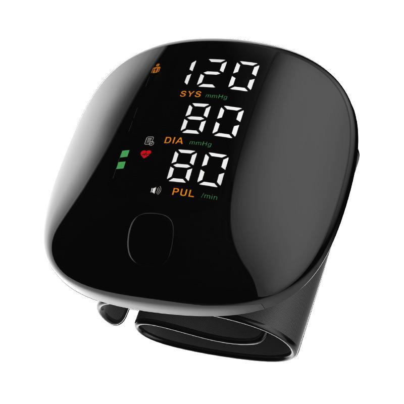 Wrist Blood Pressure Monitor for Home Use - Elderly Friendly, Rechargeable, Voice-Activated