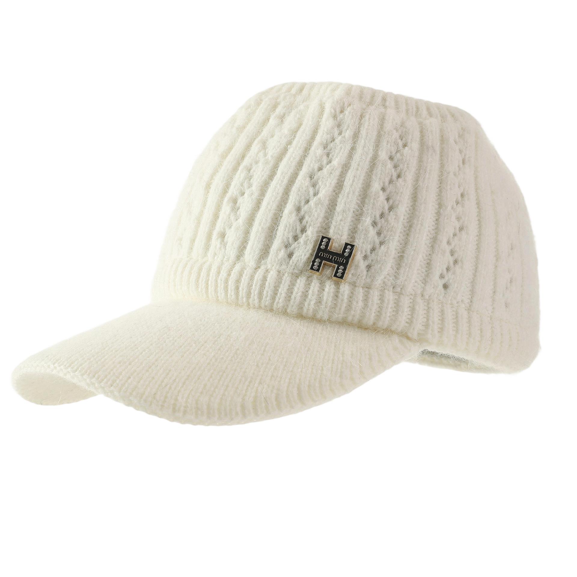 

Нова осінньо-зимова шапка Sky Top в язана жіноча шапка зі штучного кролячого хутра спортивна шапка для велоспорту вітрозахисна тепла вовняна шапка вітрозахисна товста тепла шапка для катання на лижах, бігу Adjustable білий